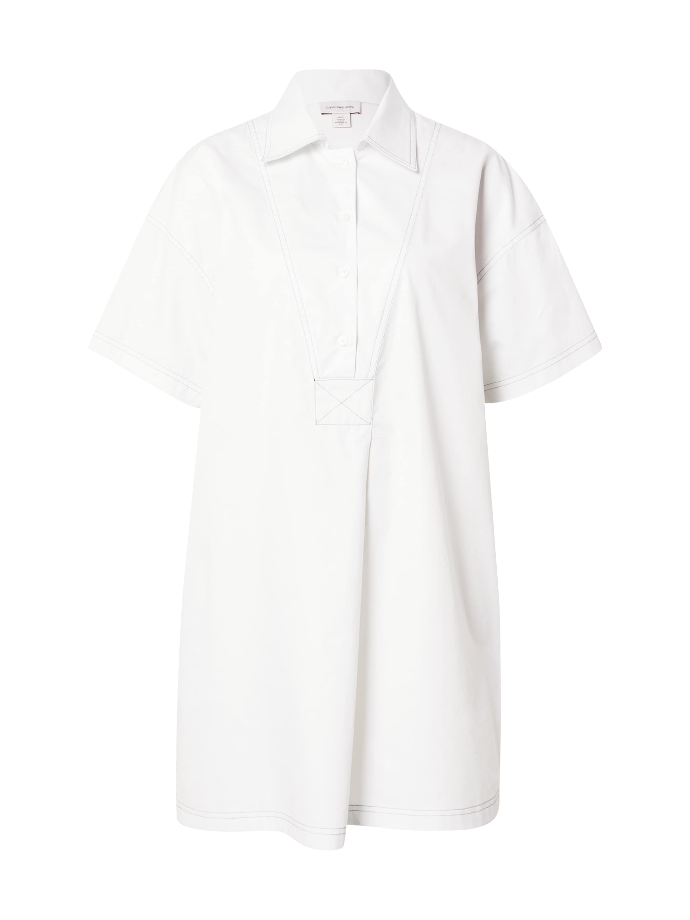 Calvin Klein Jeans Blusekjole i hvid: forside