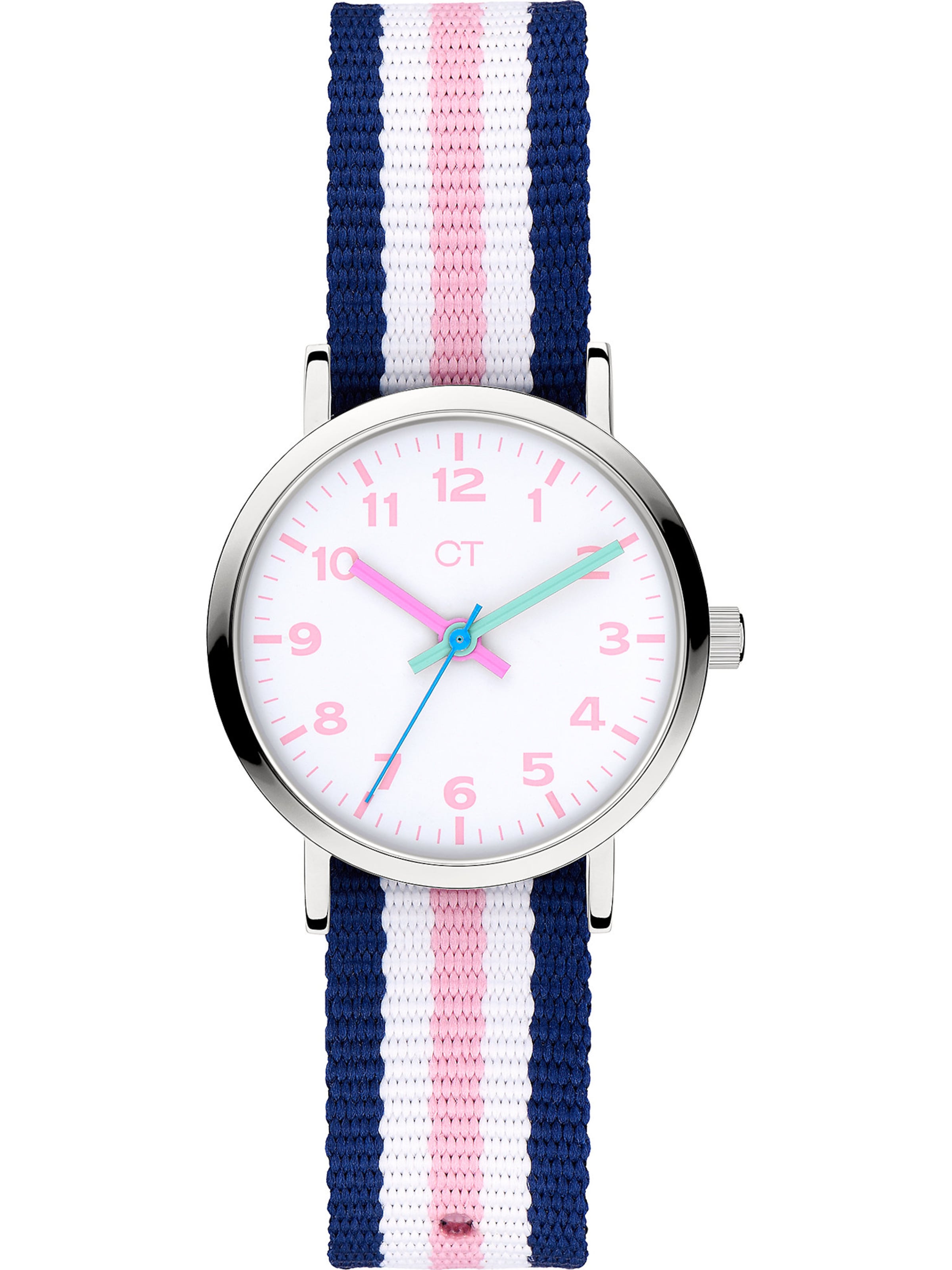 Cool Time Horloge in Zilver: voorkant