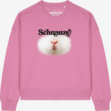 Felpa 'Schnauze ' di Watapparel in rosa: frontale