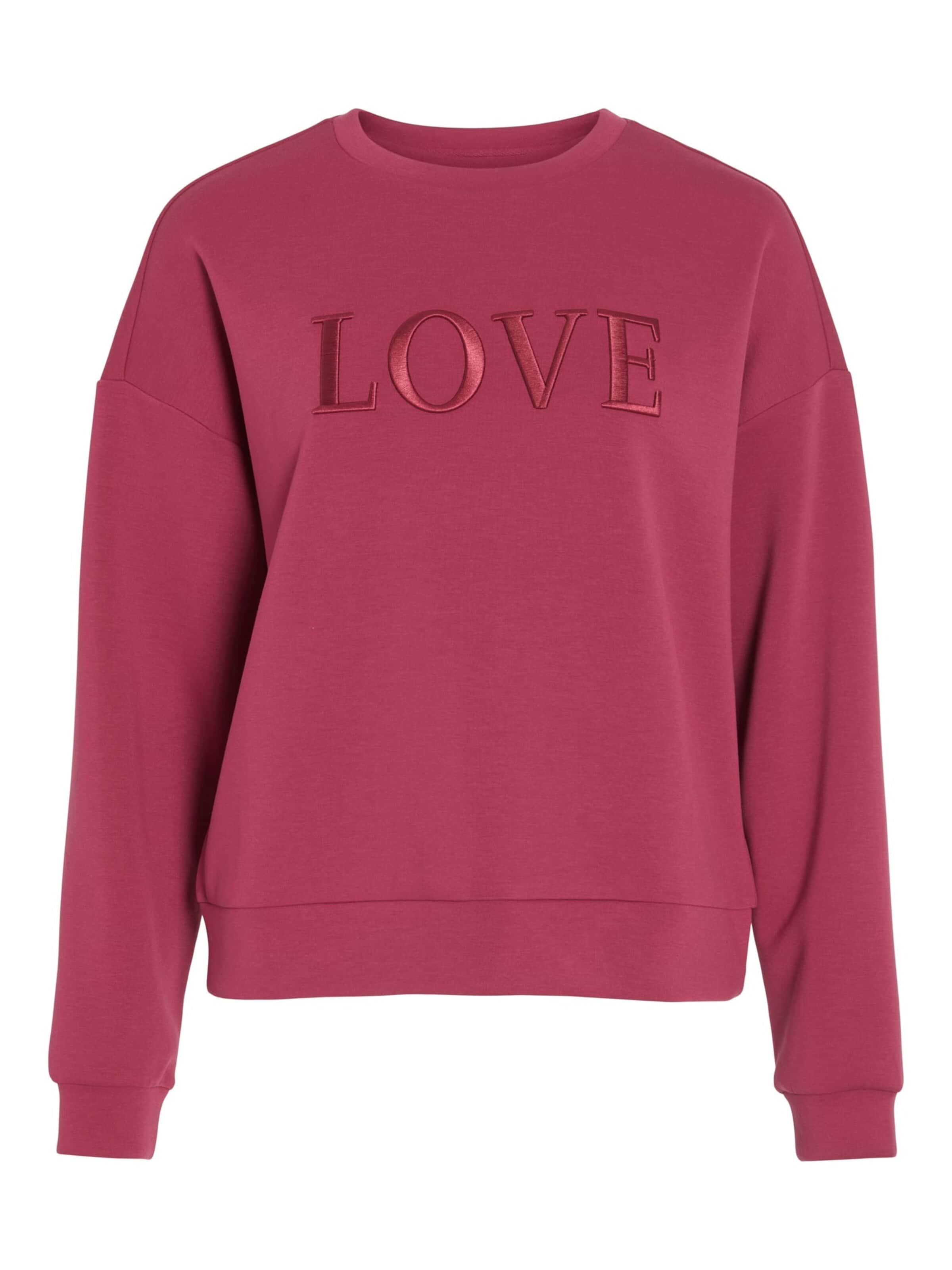 VILA Sweatshirt 'Reflect' in Rood: voorkant