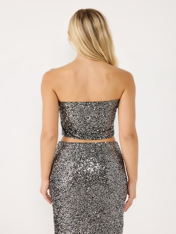 No Matter What Top in Silber