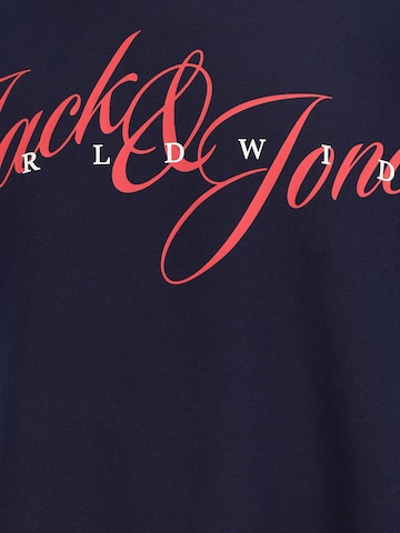 Jack & Jones Plus Tréning póló 'JORINWOOD' - kék