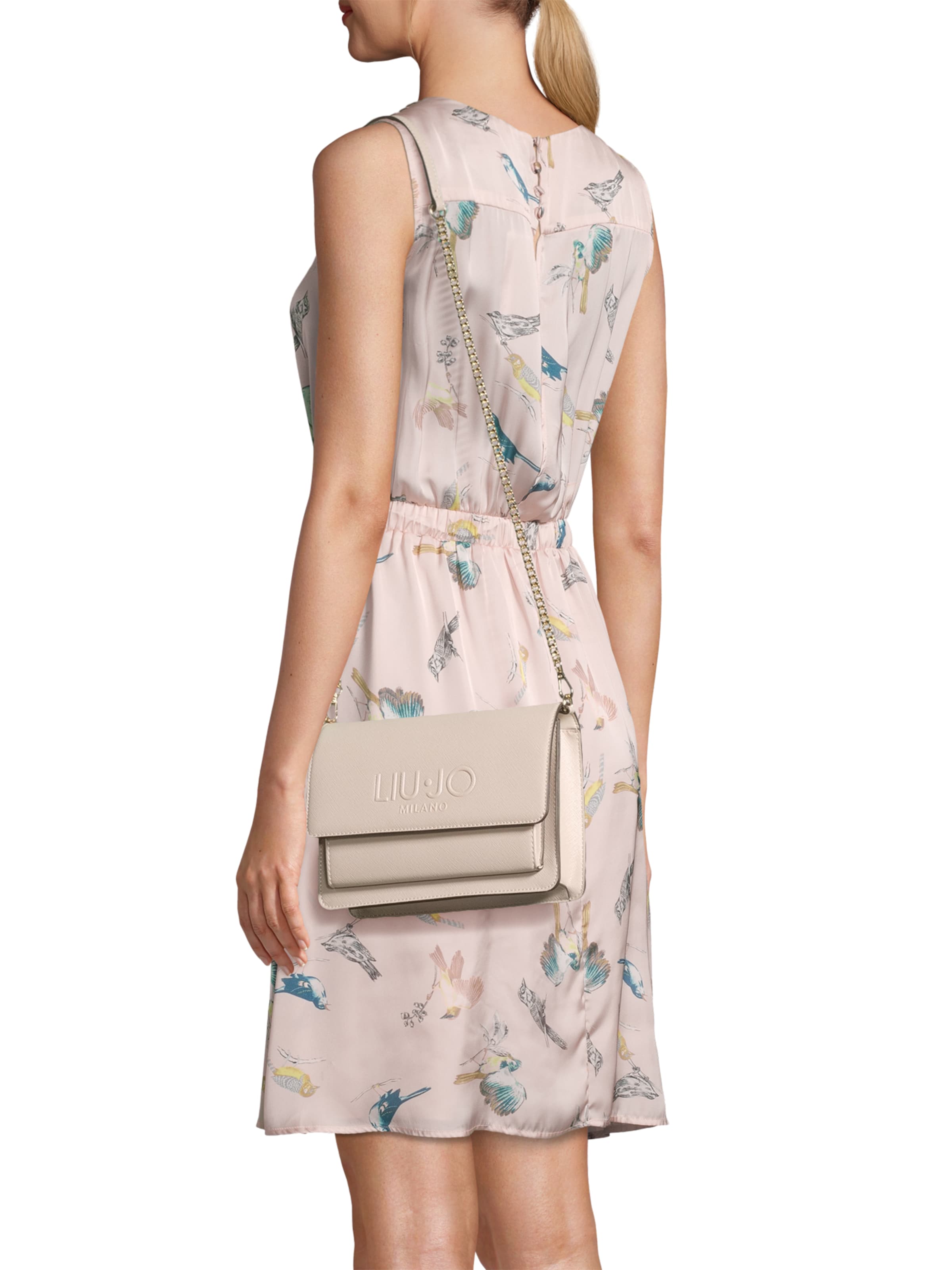 Liu Jo Чанта с презрамки в бежово: отпред