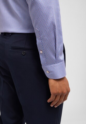 ETERNA Slim fit Button Up Shirt in Blue