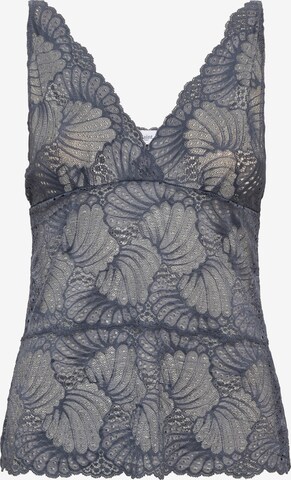 SAINT TROPEZ Top 'Daisy' in Blauw: voorkant