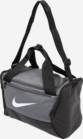 NIKE Sports bag 'Brasilia 9.5' in Grey: front