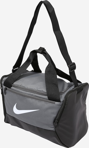 Borsa sportiva 'Brasilia 9.5' di NIKE in grigio: frontale