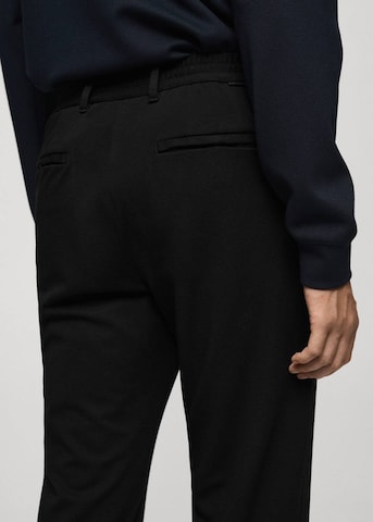 MANGO MAN Regular Pants 'Polen' in Black