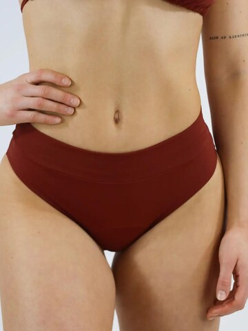 MYLILY Bikini Bottoms 'Bikini Hose Basic Slip' in Red: front