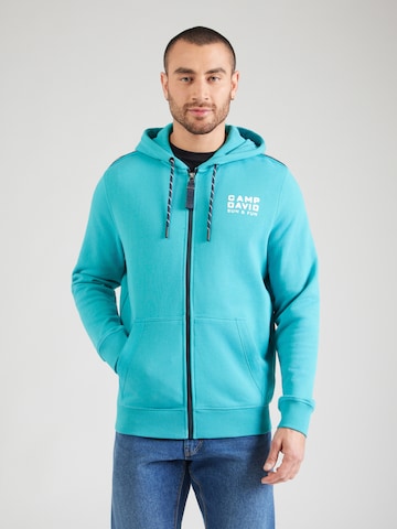 CAMP DAVID Collegetakki värissä vihreä