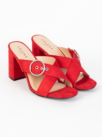 Celena Mule 'Chene' in Red