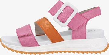 Rieker Sport Strap Sandals 'W2950' in Pink: front