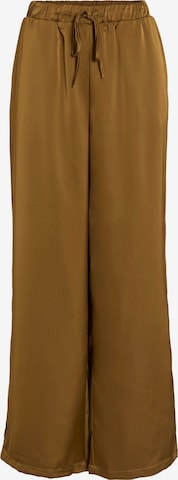 Wide Leg Pantalon 'VIFadia' VILA en marron : devant