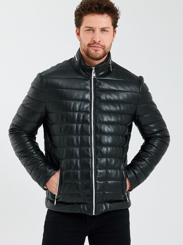 Ron Tomson Winter Jacket in Black: front