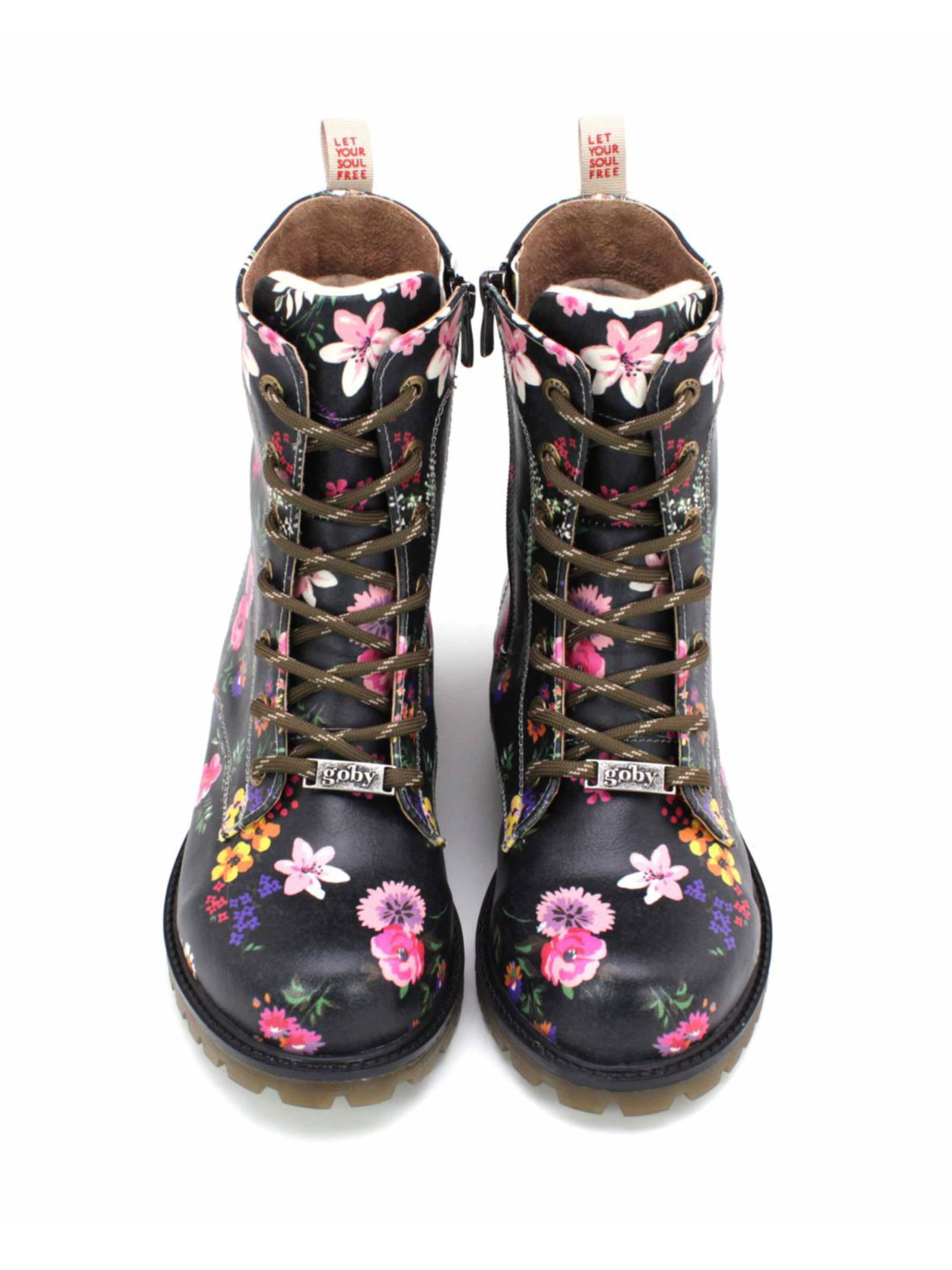 Goby - Botas con cordones en negro