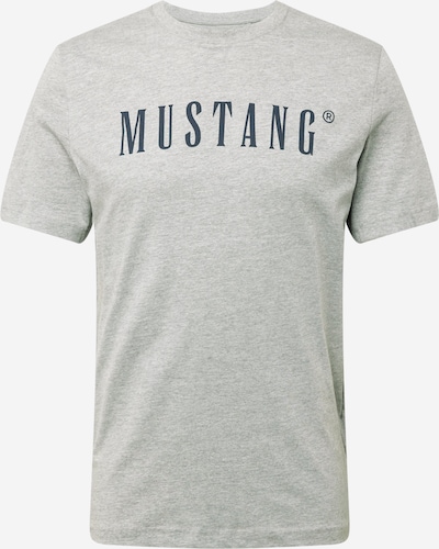 MUSTANG T-Shirt 'Austin' en bleu marine / gris chiné, Vue avec produit