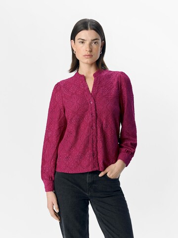 Chemisier 'OBJFeodora Marika' OBJECT en rouge : devant
