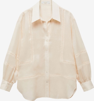 MANGO Bluse 'Sonia' i beige: forside