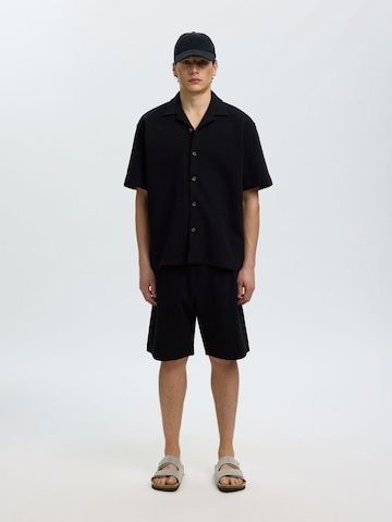 SELECTED Comfort fit Overhemd in Zwart