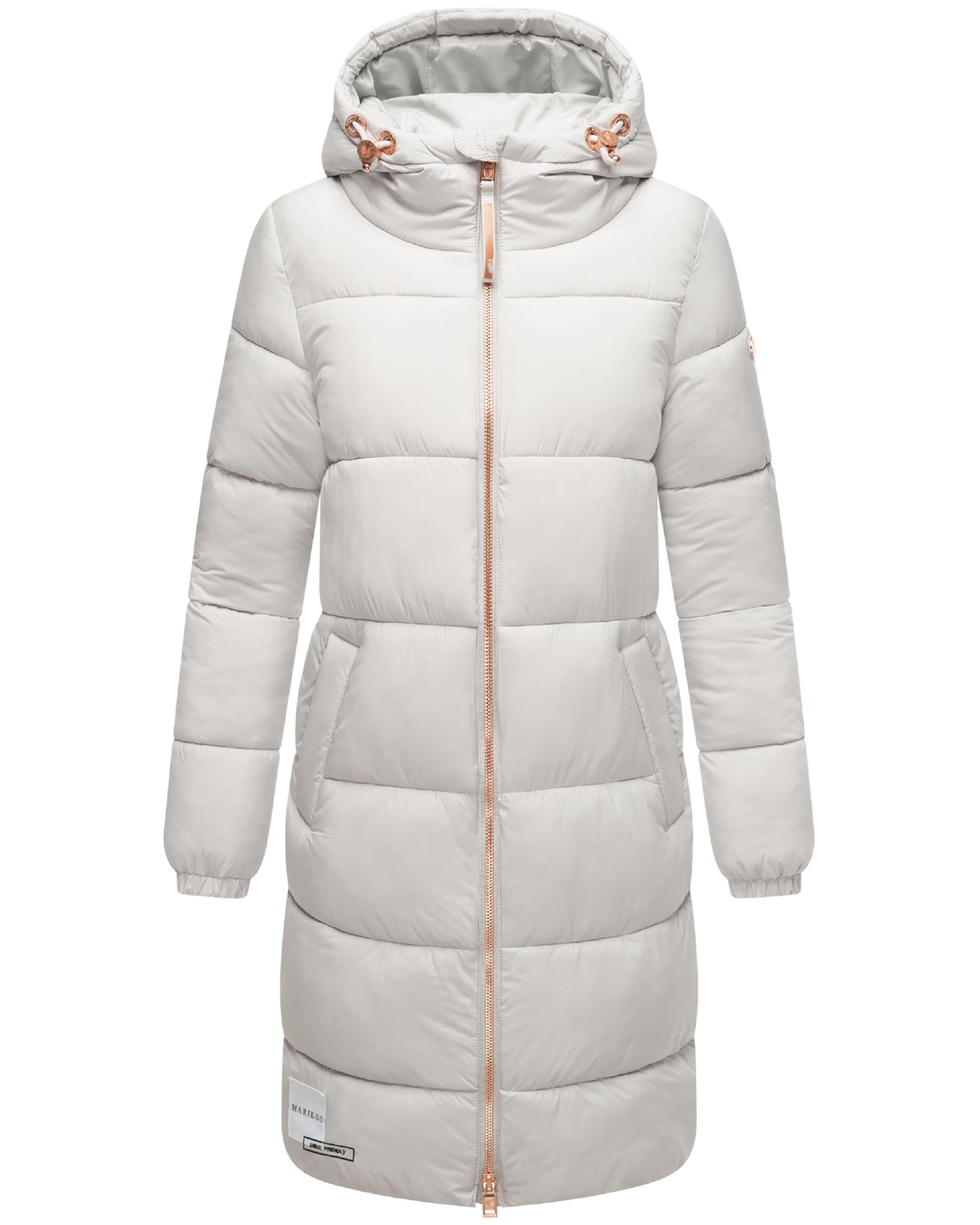 MARIKOO Winter coat in Grey: front