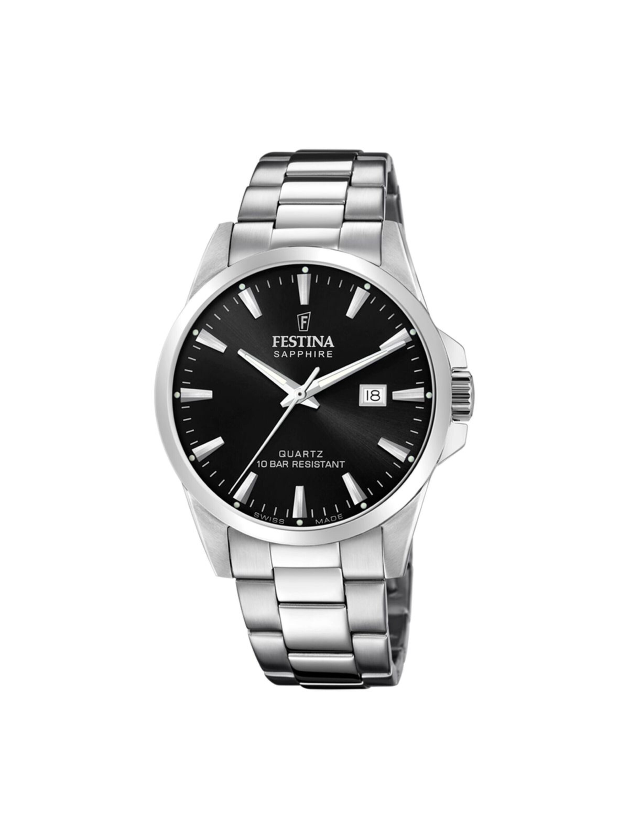 FESTINA Analoguhr‌‌‌‌‌‌‌ in Schwarz: Vorderseite