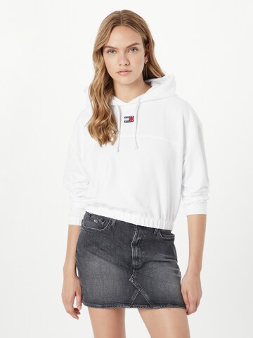 Tommy Jeans Sweatshirt in Weiß: predná strana