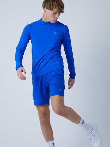 SPORTKIND Funktionsshirt 'Langarmshirt High-Neck'‌‌‌‌‌‌‌‌‌ in Blau