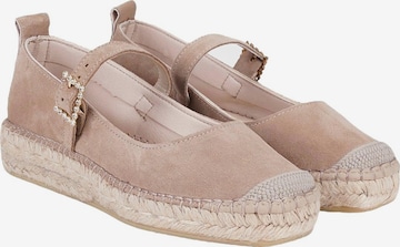 Desa - Zapatillas 'Slipper' en beige: frente
