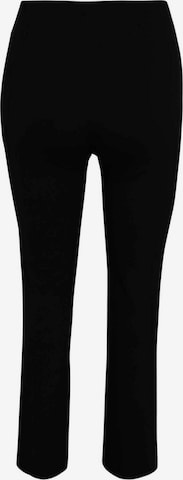 Regular Pantalon Yoek en noir : devant