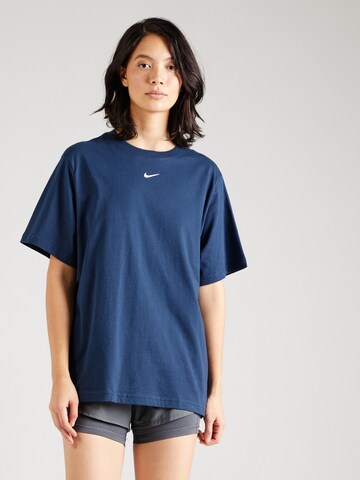 T-shirt fonctionnel 'Essentials' Nike Sportswear en bleu : devant