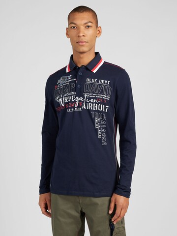 CAMP DAVID Shirt 'Alaska Ice Tour' in Blauw: voorkant