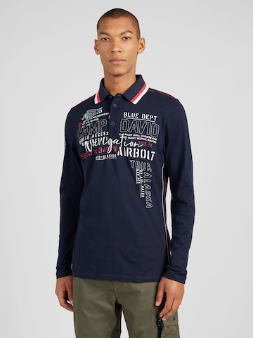 CAMP DAVID Shirt 'Alaska Ice Tour' in Blue: front