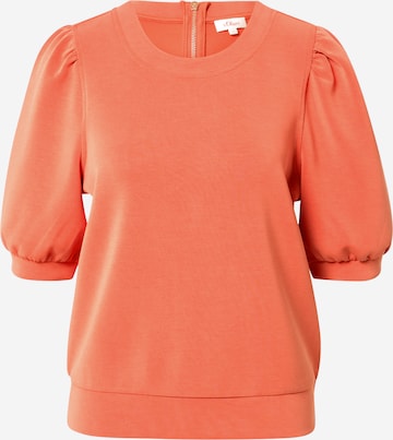 Sweat-shirt s.Oliver en orange : devant