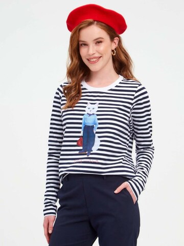 Cat e Lolette Shirt 'Mariner Cat' in Blue