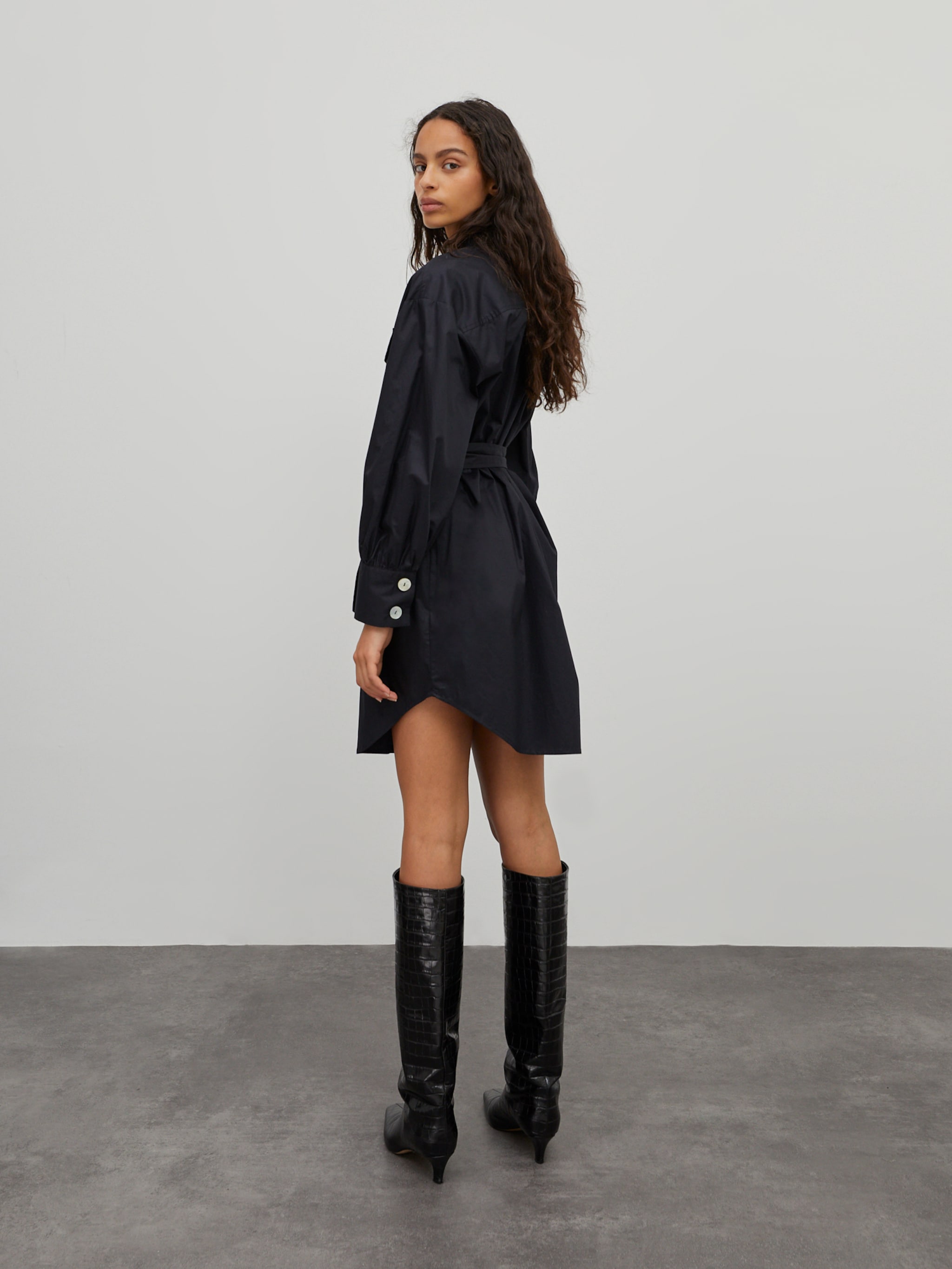 EDITED Producten Blousejurk 'Kailey' Zwart