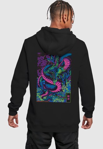 Merchcode Sweatshirt 'Ryujin' in Zwart: voorkant