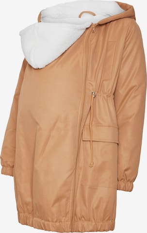 MAMALICIOUS Winter Parka 'Lisa' in Brown: front