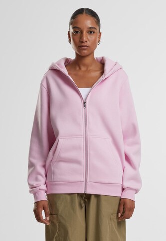 Urban Classics Sweat jacket in Pink: front