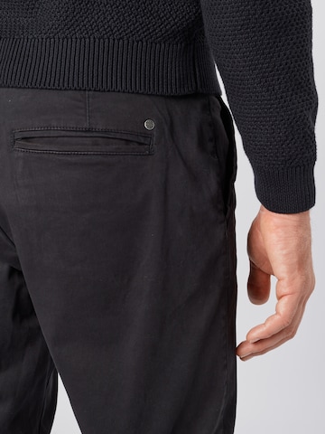 !Solid Regular Chino trousers 'Jim' in Black
