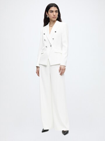 HUGO - Pierna ancha Pantalón 'Huzili' en blanco