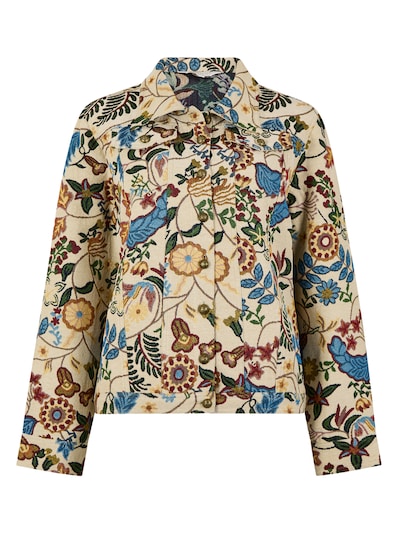 Apricot Floral Tapestry Jacket ' ' in navy, Produktansicht