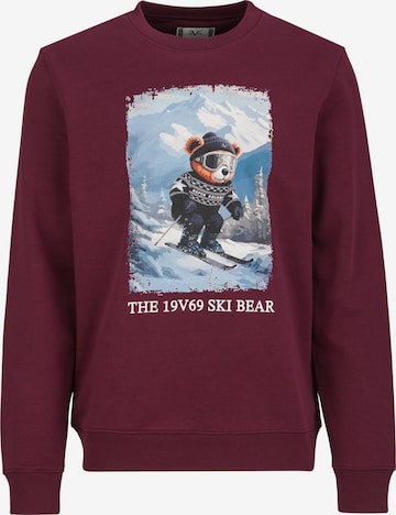 Sweat-shirt ' Nico Wintersports 2 ' 19V69 ITALIA en rouge : devant
