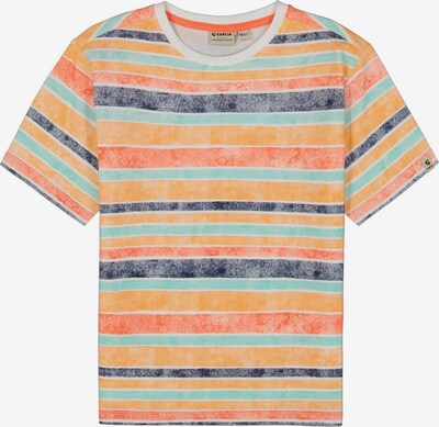 GARCIA Shirt in de kleur Navy / Mintgroen / Pasteloranje / Wit, Productweergave