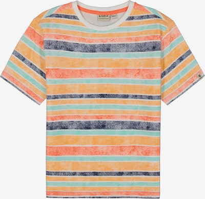 GARCIA T-Shirt en bleu marine / menthe / orange pastel / blanc, Vue avec produit