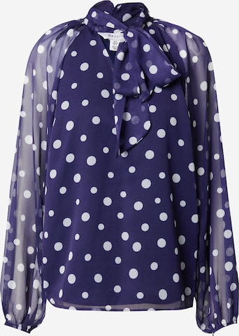 Wallis Blouse in Blauw: voorkant