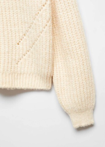 MANGO Pullover 'Gatito' in Beige