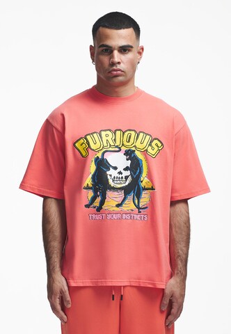 T-Shirt 'Furios' 2Y Studios en rouge : devant