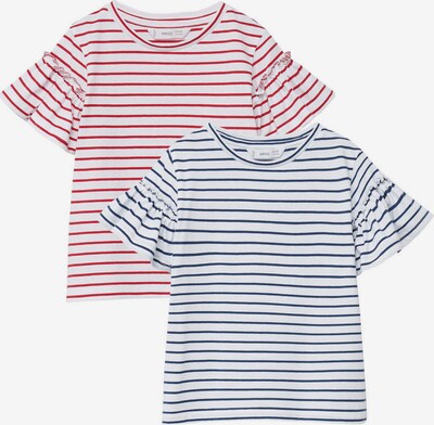 MANGO KIDS Shirt 'BANDEPK-I' in de kleur Donkerblauw / Rood / Wit, Productweergave