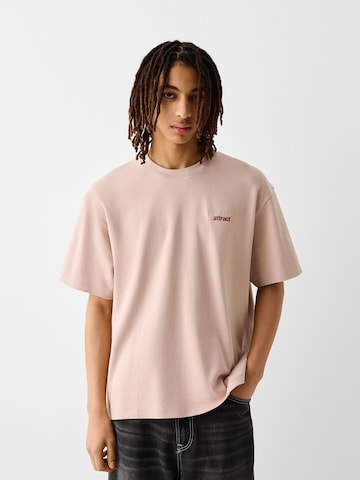 Bershka T-shirt i rosa: framsida