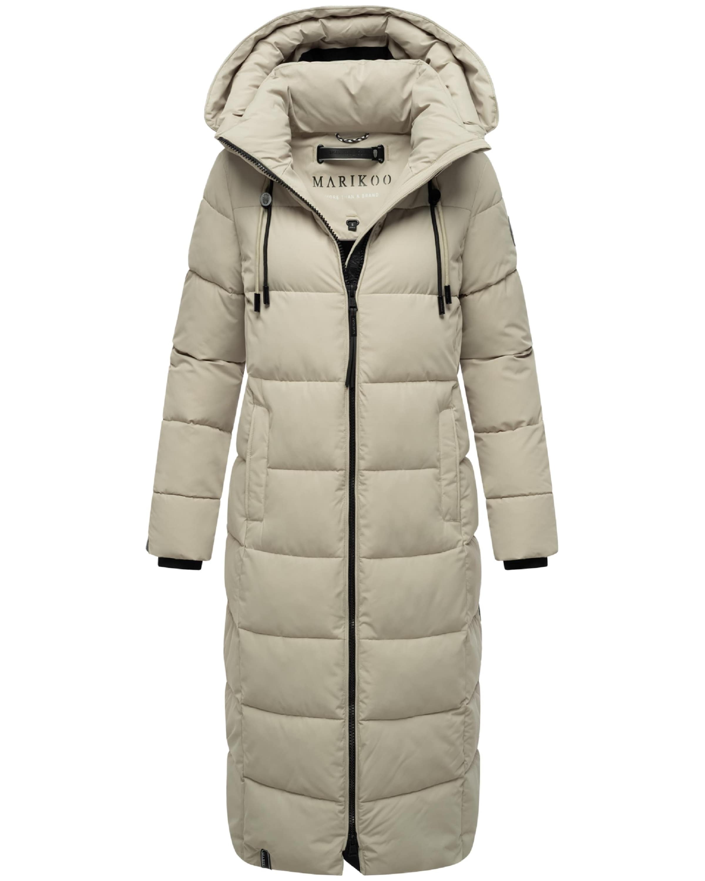 MARIKOO Zimný kabát 'Nadeshikoo XVI' - Sivá: predná strana